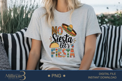 No Siesta, Let’s Fiesta PNG, Cinco de Mayo PNG Sublimation Product Image 3