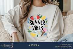 Summer Vibes PNG ,Cute Ice Cream, Lemon &amp; Strawberry Product Image 2