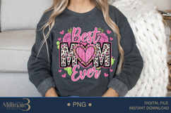 Best Mom Ever PNG ,Leopard Print Mother’s Day PNG Product Image 4