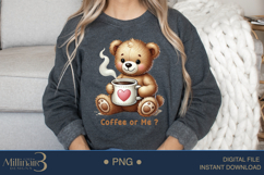 Coffee or Me PNG ,The Perfect Valentine&#039;s Day Design! Product Image 4