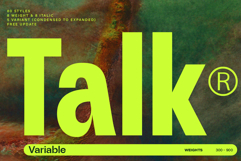 ZT Talk Sans - 80 Font Product Image 1