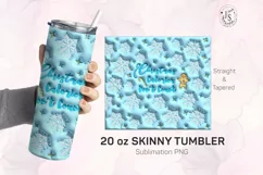 Inflated Christmas Calories Don't Count Tumbler Wrap, 3D Product Image 1