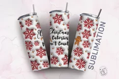 Inflated Christmas Calories Don't Count Tumbler Wrap, 3D Product Image 2