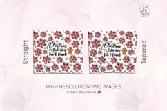 Inflated Christmas Calories Don't Count Tumbler Wrap, 3D Product Image 3