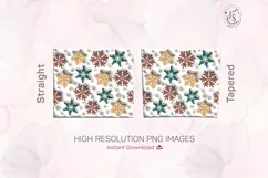 Inflated Snowflakes Tumbler PNG, Puffy Snowflake Tumbler Product Image 3