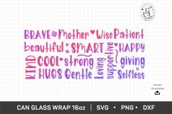 Mothers Day 16oz, Mom Day Can Glass Full Wrap Seamless Product Image 4