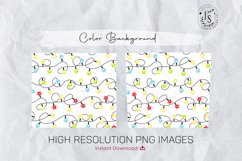 Christmas Garland Lights 20oz Tumbler Sublimation Product Image 3