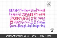 Mothers Day 20oz, Mom Day Can Glass Full Wrap Seamless Product Image 4