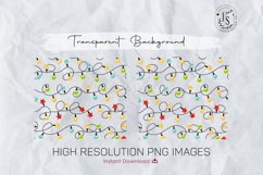 Christmas Garland Lights 20oz Tumbler Sublimation Product Image 4