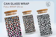 Leopard Print SVG 20oz, Animal Skin SVG, Can Glass Full Wrap Product Image 3