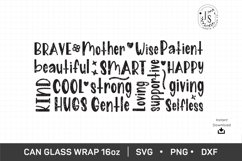 Mothers Day 16oz, Mom Day Can Glass Full Wrap Seamless Product Image 5