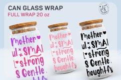 Mothers Day 20oz, Mom Day Can Glass Full Wrap Seamless Product Image 3