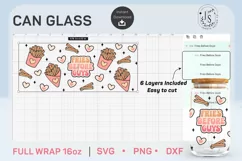Fries Before Guys SVG, Fries SVG, Can Glass Full Wrap 16 oz Product Image 5
