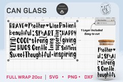 Mothers Day 20oz, Mom Day Can Glass Full Wrap Seamless Product Image 6