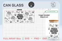 Fries Before Guys SVG, Fries SVG, Can Glass Full Wrap 16 oz Product Image 7