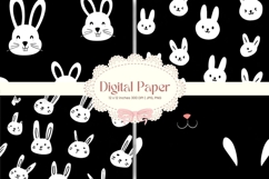 Easter Bunny Background Backdrop Rabbit Wallpaper Wall Art1 Product Image 1