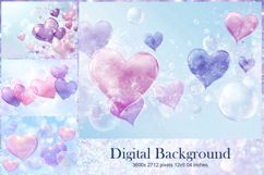 Heart Valentines Background Love Wallpaper Bokeh Backdrop82 Product Image 1