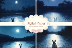 Easter Bunny Background Backdrop Rabbit Wallpaper Wall Art55 Product Image 1