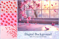 Heart Valentines Background Love Wallpaper Bokeh Backdrop37 Product Image 1