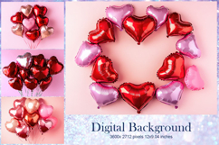 Heart Valentines Background Love Wallpaper Bokeh Backdrop8 Product Image 1