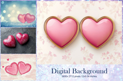 Heart Valentines Background Love Wallpaper Bokeh Backdrop51 Product Image 1