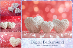Heart Valentines Background Love Wallpaper Bokeh Backdrop85 Product Image 1