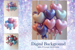 Heart Valentines Background Love Wallpaper Bokeh Backdrop58 Product Image 1