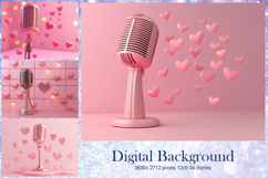 Heart Valentines Background Love Wallpaper Bokeh Backdrop65 Product Image 1