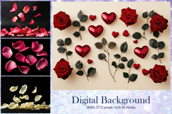 Heart Valentines Background Love Wallpaper Bokeh Backdrop20 Product Image 1