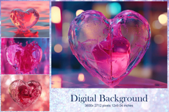 Heart Valentines Background Love Wallpaper Bokeh Backdrop67 Product Image 1