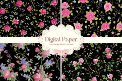 Flower Pattern Background Wallpaper Digital Paper_1 Product Image 1