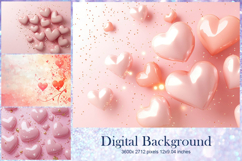 Heart Valentines Background Love Wallpaper Bokeh Backdrop83 Product Image 1