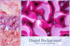 Heart Valentines Background Love Wallpaper Bokeh Backdrop60 Product Image 1