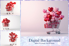 Heart Valentines Background Love Wallpaper Bokeh Backdrop61 Product Image 1