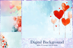 Heart Valentines Background Love Wallpaper Bokeh Backdrop53 Product Image 1