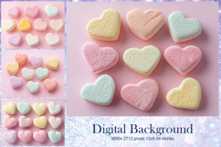 Heart Valentines Background Love Wallpaper Bokeh Backdrop43 Product Image 1