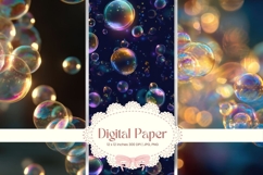 Water Bubbles Background Rainbow Water Drop Wallpaper_10 Product Image 1