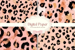 Leopard Cheetah Animal Skin Background Fur Digital Paper_10 Product Image 1