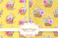 Easter Bunny Background Backdrop Rabbit Wallpaper Wall Art10 Product Image 1