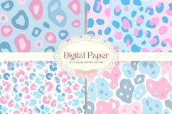 Leopard Cheetah Animal Skin Background Fur Digital Paper_11 Product Image 1