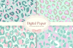 Leopard Cheetah Animal Skin Background Fur Digital Paper_12 Product Image 1