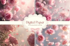 Flower Background Digital Paper Wallpaper Backdrop_13 Product Image 1