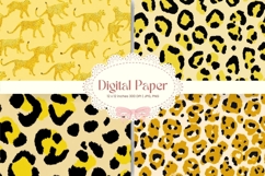 Leopard Cheetah Animal Skin Background Fur Digital Paper_15 Product Image 1