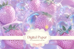 Purple bubble Background Wallpaper Sparkles Digital Paper_15 Product Image 1