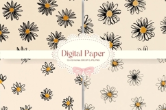 Flower Pattern Background Wallpaper Digital Paper_16 Product Image 1
