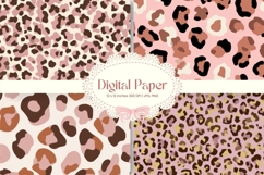 Leopard Cheetah Animal Skin Background Fur Digital Paper_17 Product Image 1