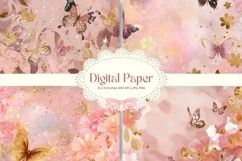 Flower Background Digital Paper Wallpaper Backdrop_18 Product Image 1