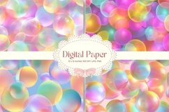 Water Bubbles Background Rainbow Water Drop Wallpaper_2 Product Image 1