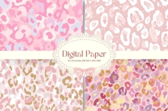 Leopard Cheetah Animal Skin Background Fur Digital Paper_2 Product Image 1