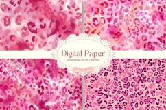 Leopard Cheetah Animal Skin Background Fur Digital Paper_21 Product Image 1